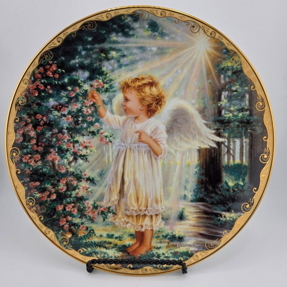 Vintage Bradford Exchange An Angel's Touch by Dona Gelsingerโ Collector Plate